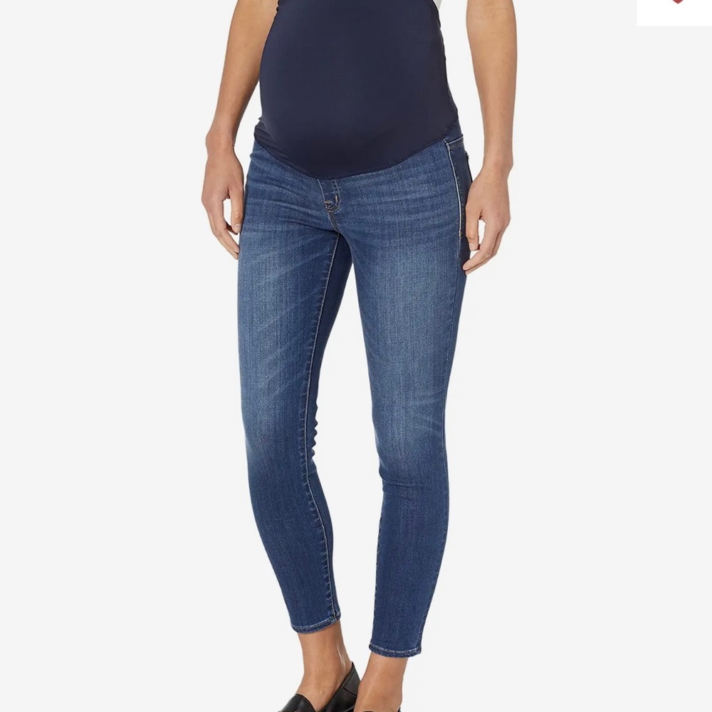 Madewell Maternity Over-the-Belly Skinny Jeans in Danny Wash: Tencel